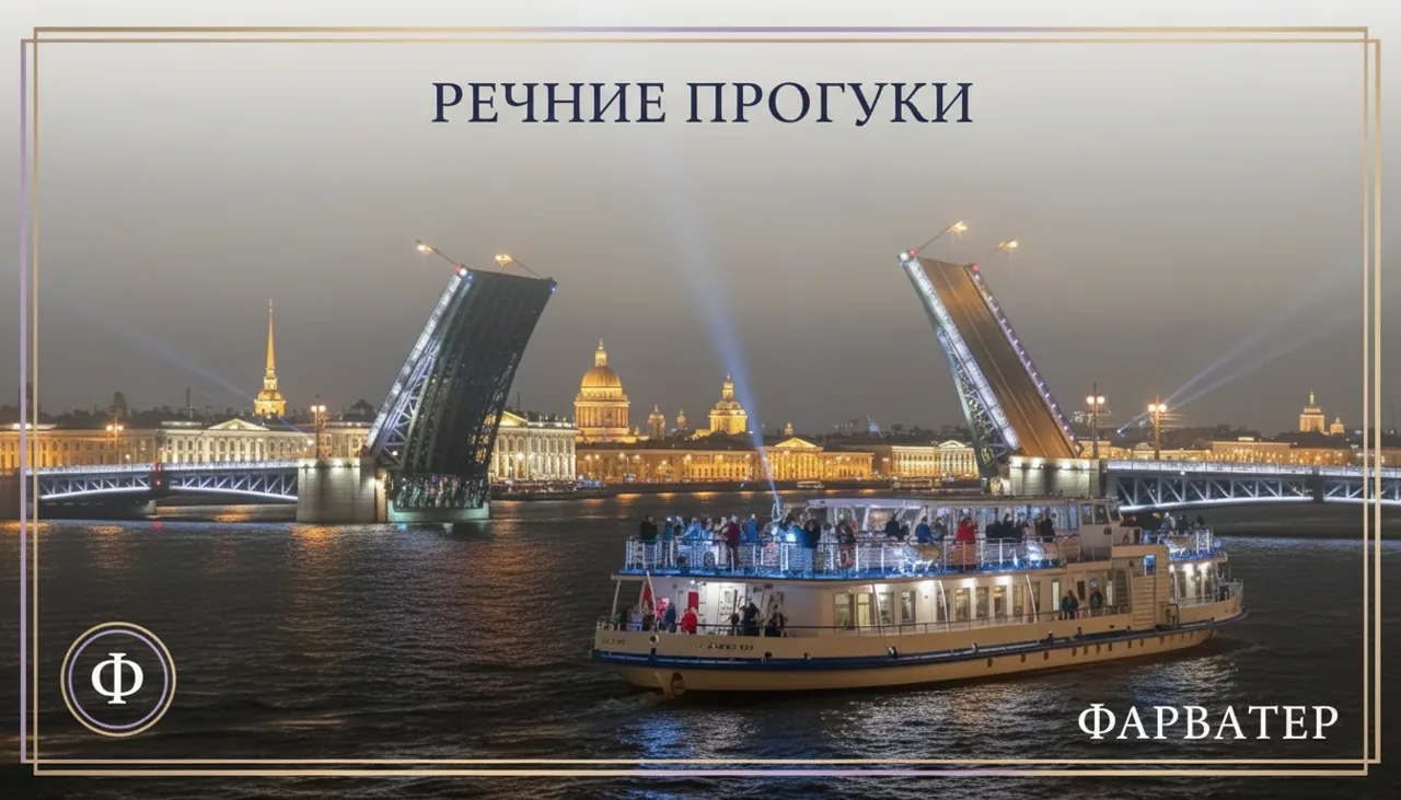 Теплоход на развод мостов