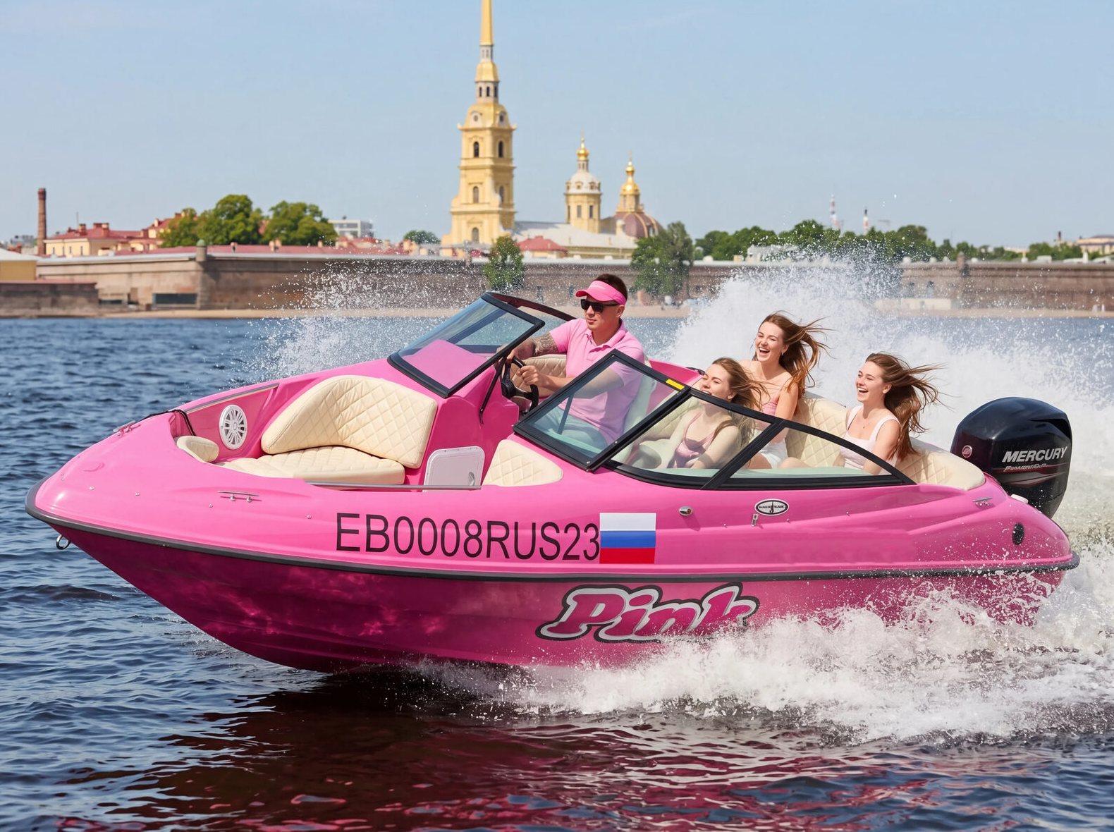 Прогулка по рекам на катере «Пинк / Pink»