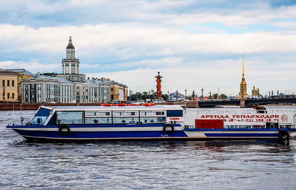 Прокат теплохода «Сания» в Петербурге — водная прогулка — фото 13